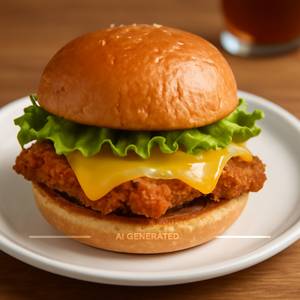 Chicken cheese burger
