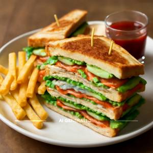 Veg Club Sandwich