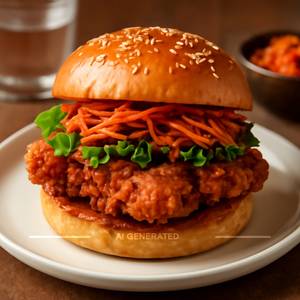 Korean Fried Chicken Burger