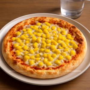 Sweet corn pizza
