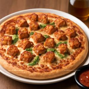 Paneer Tikka Cheese Pizza