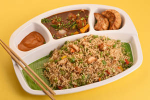 Chicken Fried Rice With Chilli Chicken