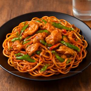 Chicken schezwan noodles
