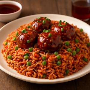 Veg Manchurian Schezwan Fried Rice