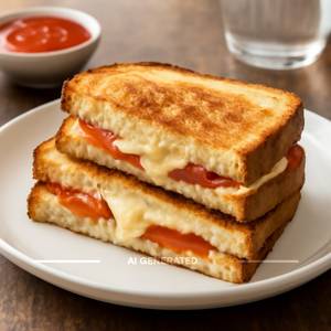 Grilled Cheese and Tomato Sandwich
