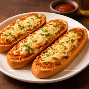 Masala Cheese Garlic Bread