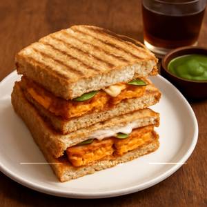 Tandoori cheese paneer sandwich