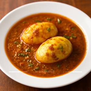 2 Egg Anda Curry (1 Plate)