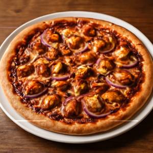 Barbeque chicken pizza