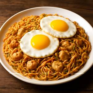 Double Egg Chicken Noodles