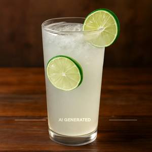Fresh lime soda sweet and salty