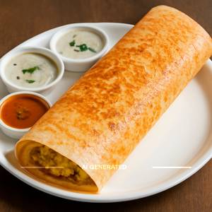 Butter Paper Masala Dosa