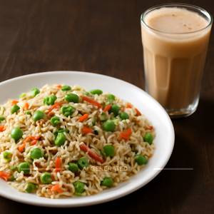 Veg. Fried Rice + Cold Coffee