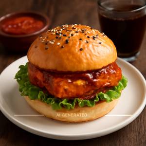 Paneer Schezwan Burger