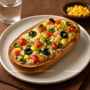 Veg Loaded Garlic Bread