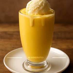 Mango shake with ice cream