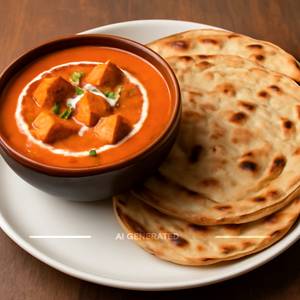 Combo Butter Paneer Masala With 3 Butter Roti