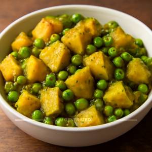 Aloo matar sukhi