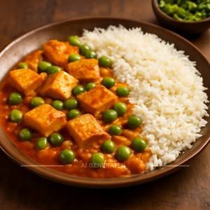 Matar Paneer Rice