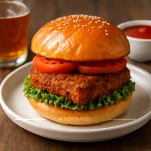 Spicy Paneer Burger