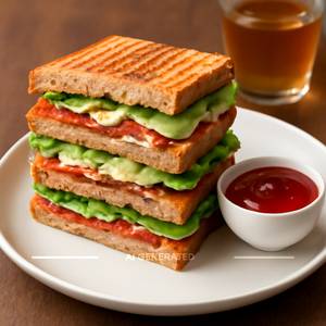 Veg club cheese sandwich