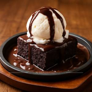Sizzling Brownie With Ice Cream
