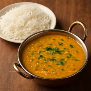 Dal Fry with Rice