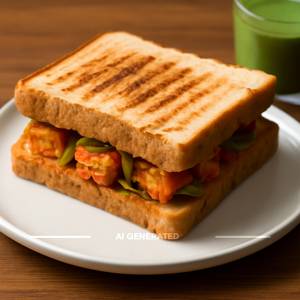 Paneer Tikka Sandwich - Plain
