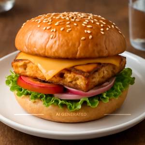 Paneer cheese burger