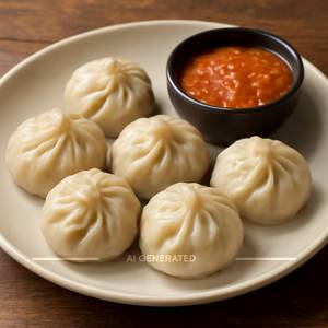 Chicken Steamed Momos [5 Pieces]