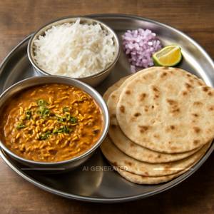 Shev Bhaji Thali