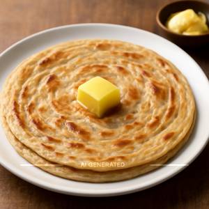 2 Plain Butter Paratha