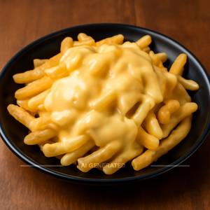 Creamy cheese fries