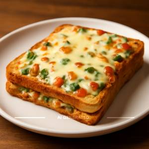 Veg. Cheese Toast