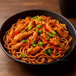 Chicken schezwan noodles