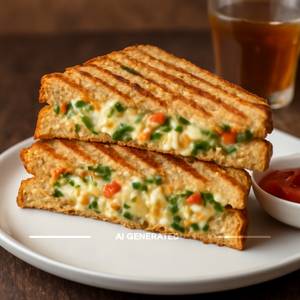 Cheese Chilli Grilled Sandwich