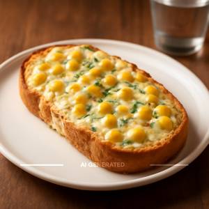 Corn Cheese Garlic Bread