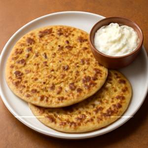 2 Paneer paratha with curd