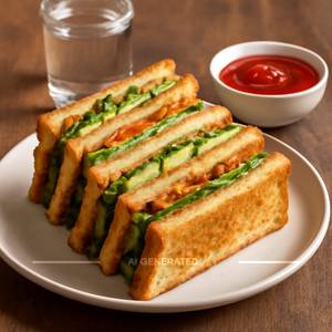 Veg club sandwich