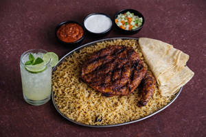 Al-faham (q)- Mandi Rice- Rumali(1no)- Salad- Lime Combo Meal