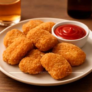 Crunchy chicken nuggets