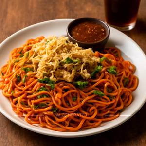 Triple schezwan noodles