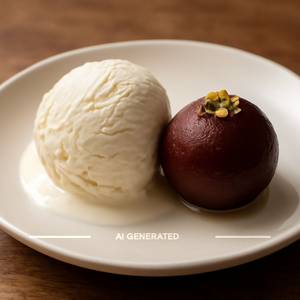 Jamun With Ice Cream
