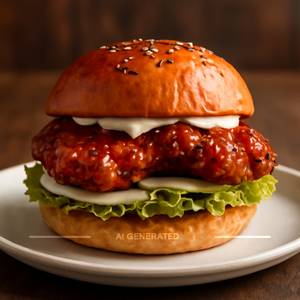 Korean Fried Chicken Burger