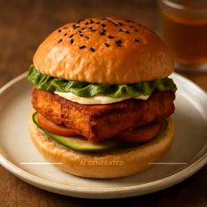 Spicy Paneer Burger