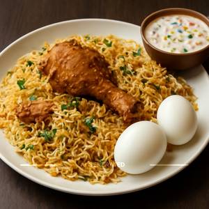 1 Chicken Dum Biryani & Bundi raita & 2 Boiled Eggs                                                                          