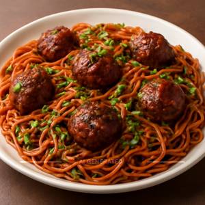 Veg Manchurian Noodles
