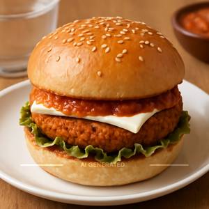 Schezwan Cheese Burger