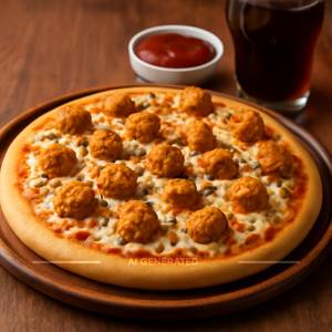 Chicken Popcorn Pizza