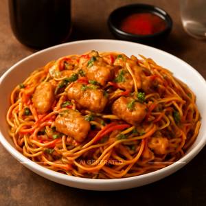 Chicken schezwan noodles